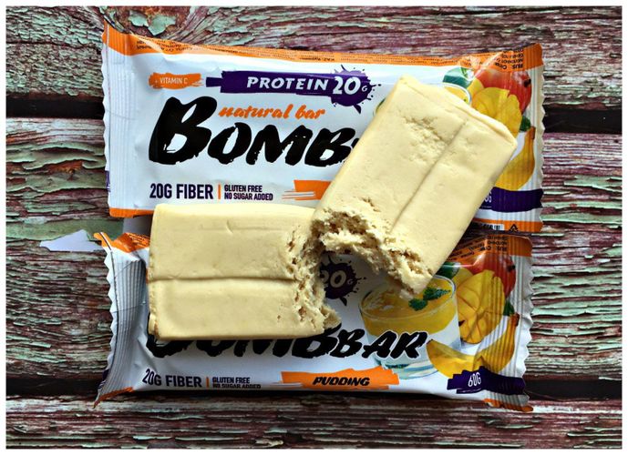 Протеиновый батончик Bombbar Protein Bar Пудинг, в Узбекистане