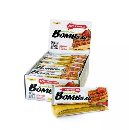 Протеиновый батончик Bombbar Protein Bar венские вафли