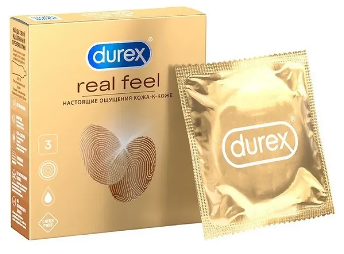 Презервативы Durex Real Feel, 12 шт, купить недорого
