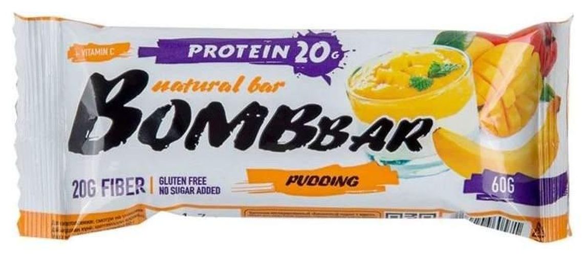 Протеиновый батончик Bombbar Protein Bar Пудинг