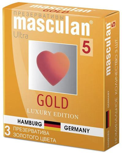  Masculan Gold Luxury Edition prezervativlar