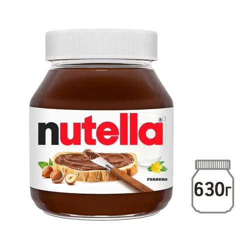 Ореховая паста Nutella с добавлением какао