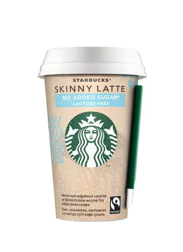 Молочный кофейный напиток Starbucks Skinny Latte no added sugar loctose free