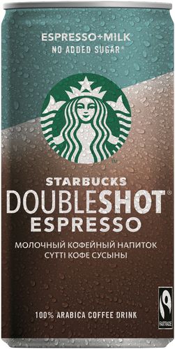 Кофейный напиток Starbucks Doubleshot Espresso+Milk no added sugar