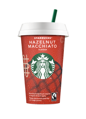 Sutli kofe ichimligi Starbucks Сhilled Сlassics Hazelnut Macchiato