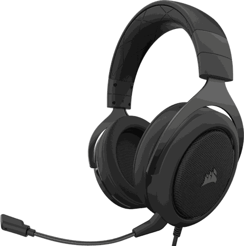 CORSAIR HS50 PRO STEREO o'yin quloqchinlari, Black-Carbon