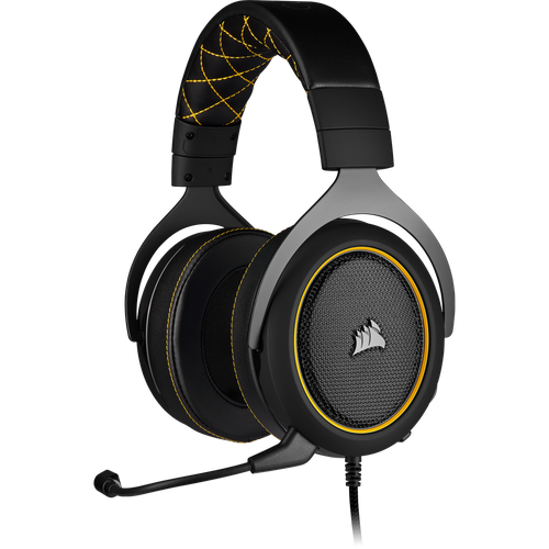 Игровые наушники CORSAIR HS60 PRO 7.1, Black-Yellow, купить недорого