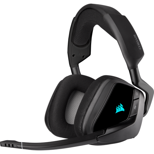 Игровые наушники CORSAIR VOID RGB ELITE WIRELESS 7.1, Black-Carbon