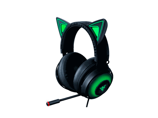 O'yin Naushniklari Razer Kraken Kitty, Black