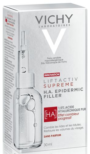 Антивозрастная сыворотка с гиалуроновой кислотой VICHY Liftactiv Supreme H.A. Epidermic Filler для сокращения морщин и восстановления упругости кожи, в Узбекистане