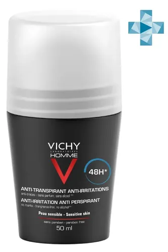 Шариковый дезодорант Vichy 48 часов для чувствительной кожи