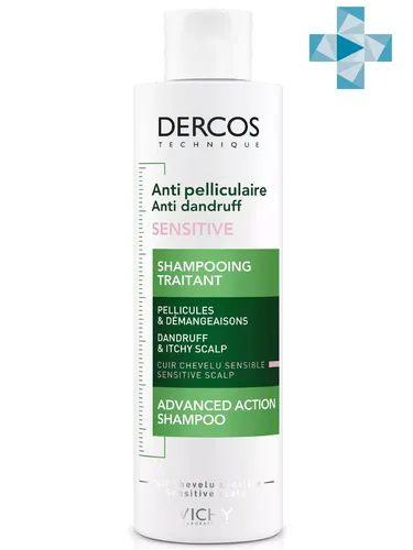 Шампунь Vichy Dercos Anti-Dandruff Treatment Shampoo против перхоти для чувствительной кожи головы, 200 мл