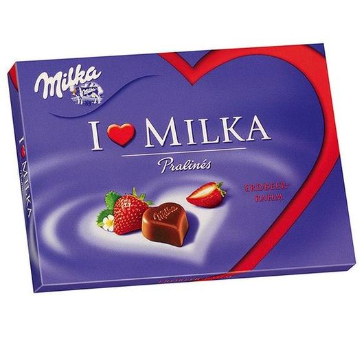 Shokolad MILKA, 110 g, Qulupnay