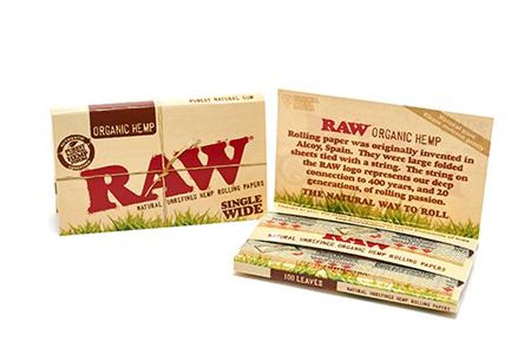 Бумага для самокруток RAW organic, 50 шт