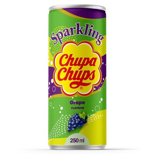 Gazlangan ichimlik Chupa Chups Strawberry&Cream, , 250 мл, Grape