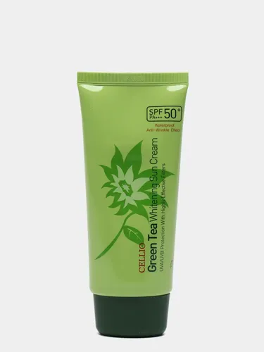 Солнцезащитный крем Cellio Green Tea Whitening Sun Cream 50 / SPF 50 PA