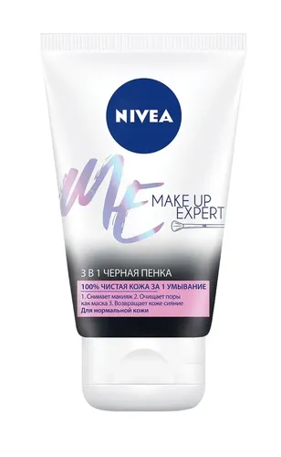 Пенка черная NIVEA Make up expert для норм кожи 3в1