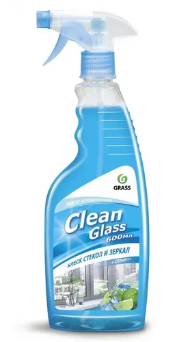 Очиститель стекол Grass "Clean Glass" блеск стекол и зеркал (голубая лагуна)