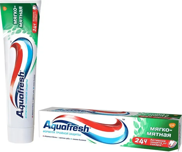 Tish pastasi Aquafresh Soft Mint 3 tasi 1 da