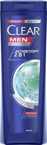 Shampun CLEAR Aktivsport 2 tasi 1 da, 400 ml