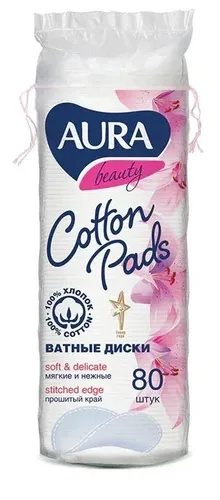 Paxtali disklar Aura Beauty Cotton pads