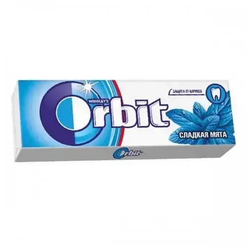 Жевательная резинка Orbit, , Сладкая мята, 