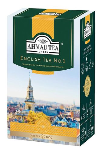 Черный чай листовой Ahmad TEA, №1, 100 гр