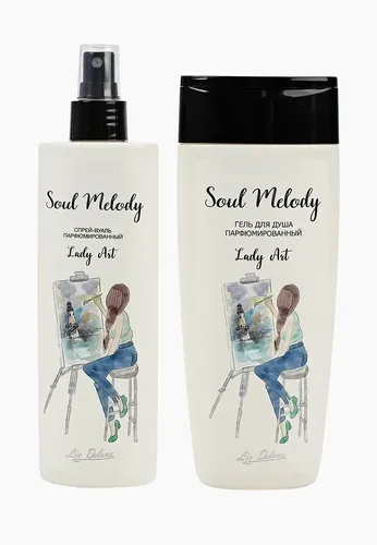 Sovg'alar to'plami Liv Delano SOUL MELODY lady art Dush uchun gel 250 gr va Sprey parda 200 gr, в Узбекистане