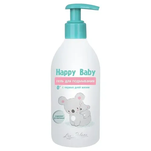 Гель для подмывания младенцев Liv Delano Happy baby с первых дней жизни