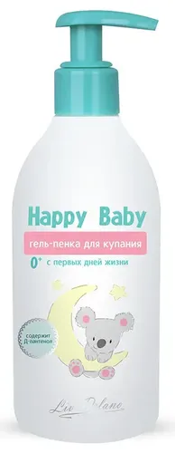 Sovg'a to'plami Liv Delano HAPPY BABY Shampun, cho'milish uchun ko'pikli gel, universal krem 675 г, в Узбекистане