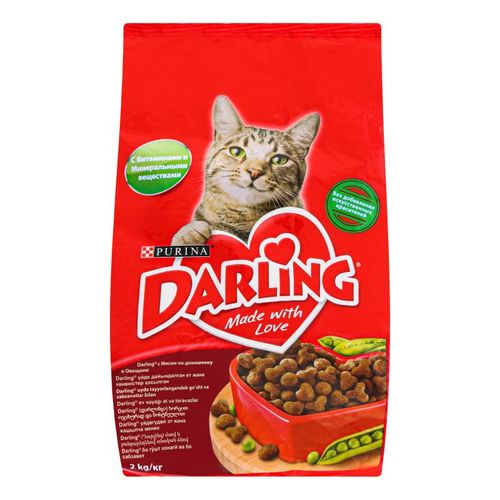 Сухой корм Darling для кошек мясо с овощами, 5 шт, 300 гр, в Узбекистане