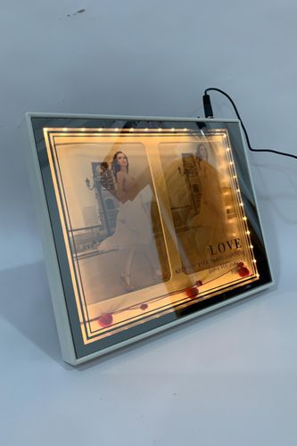Фоторамка-зеркало SHK Gift с led-подсветкой квадратная sk025, купить недорого