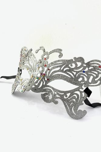 Yangi yil yaltiroq maskarad niqobi SHK Gift a010, Silver, купить недорого