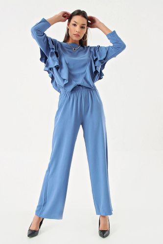 Аэробиновый комплект костюм Myidol 4425, Blue