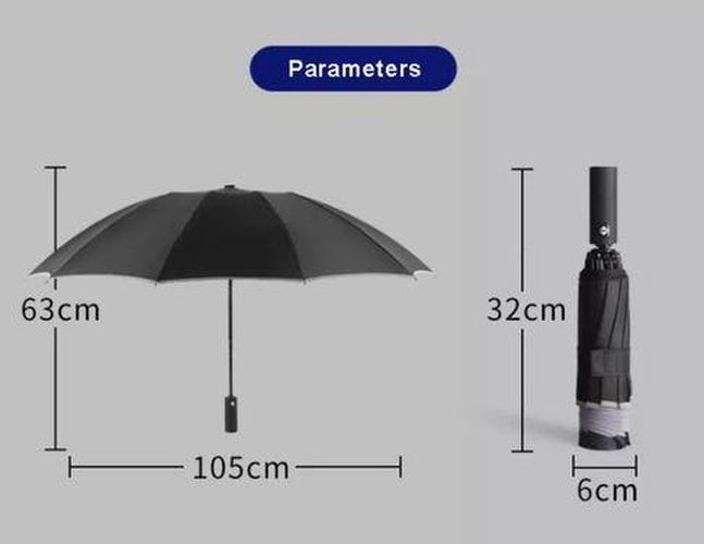 Avtomatik soyabon Xiaomi Automatic Umbrella, Black, фото