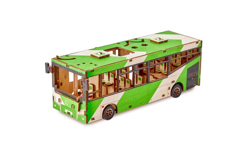Цветной конструктор Wonder wood Автобус, купить недорого