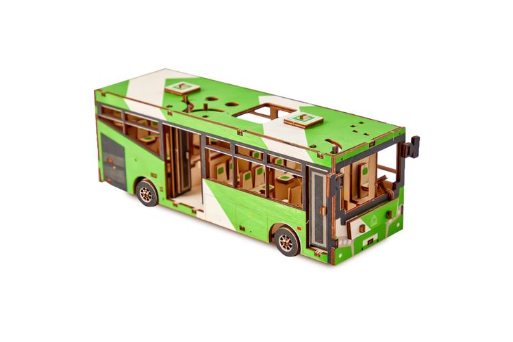 Цветной конструктор Wonder wood Автобус