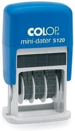 Mini dater S120 D19 english pad blue 104729