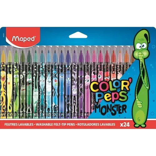 Flomaster COLOR'PEPS MONSTER 24 rang, 845401