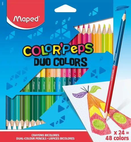 Rangli qalamlar.Maped (48 rangli,Color'Peps Duo) 829602 Maped