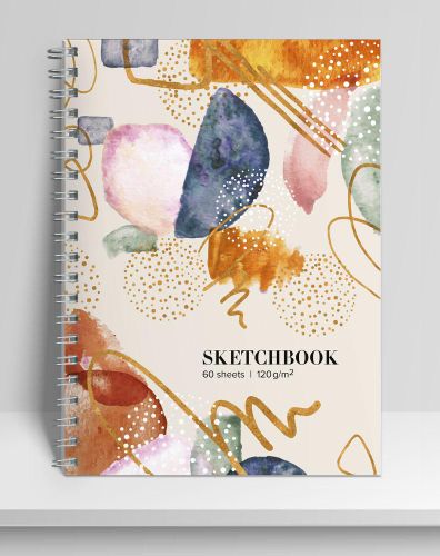 Sketchbuk. Chizmalar uchun albom 60л, А5, 120гр, Abstraksiya