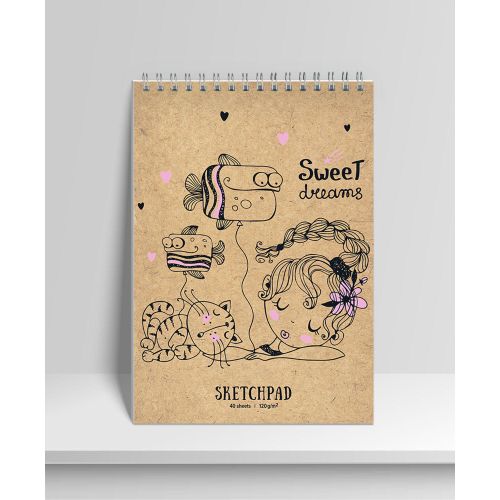 Sketchpad 40л Wсп А5 10758-EAC Shirin orzular Sev 10758