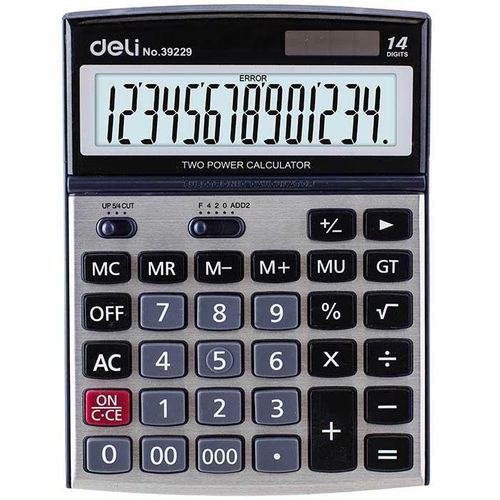 Калькулятор 14 разрядный Deli Top500 39229