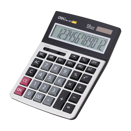 Калькулятор 12 разрядный Deli 1672