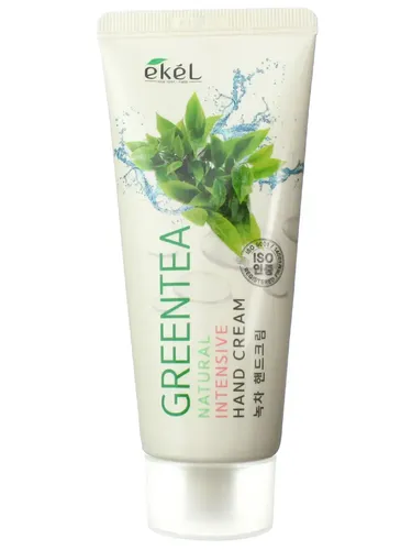 Yashil choy bilan namlantiruvchi Ekel qo'l kremi Natural Intensive Hand Cream Green Tea