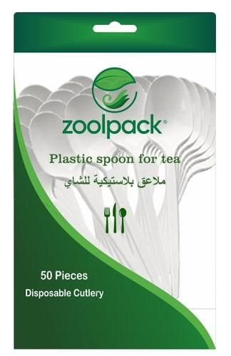 Zoolpack plastik choy qoshiqlari