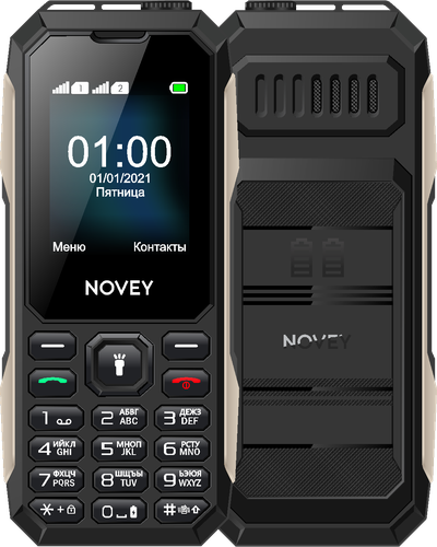 Mobil telefon Novey T100, 32MB / 32MB, Black/Gold