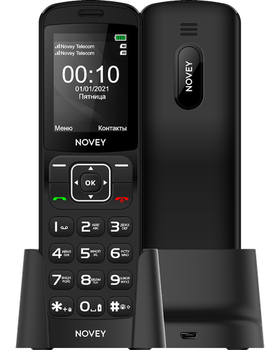 Mobil telefon Novey D10, 32MB / 32MB, Black