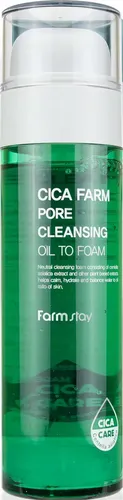 Гидрофильное масло пенка FarmStay Cica Farm Pore Cleansing Oil To Foam