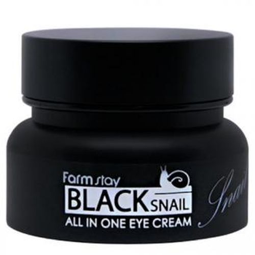 Shillaqurt sekretsiyasi asosida ko'z atrofi uchun krem Farmstay Black Snail All-In-One